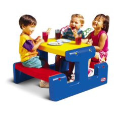 Little Tikes Primary Piknik asztal játékbútor gyerekeknek