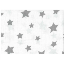 LittleONE by Pepita minőségi Textil pelenka 55 x 80 cm - Csillag #fehér-szürke mosható pelenka