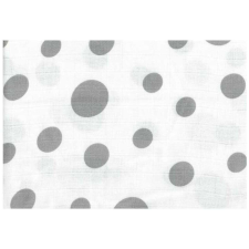 LittleONE by Pepita minőségi Textil pelenka 55 x 80 cm - Pöttyös #fehér-szürke mosható pelenka