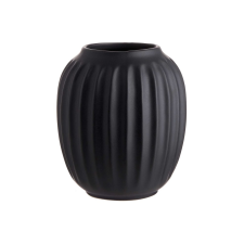 LIV kerámia váza, fekete 12,5cm dekoráció