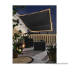 Livarno Home HG09936 LED-es napvitorla, árnyékolóvászon, 128 db meleg fehér LED-el, IP44, 300 x 200 cm, antracit szürke