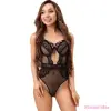 LIVCO CORSETTI BODIES LIVCO CORSETTI FASHION - PAULA LC 20209 BODY CSIPKE DÍSZÍTÉSSEL FEKETE L/XL