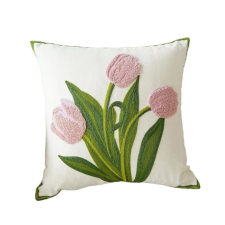 LIVEFY párnahuzat Flower 4 45x45cm fehér lakástextília