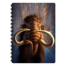 LiveLife Mammut 3D spirál állatkerti karnevál füzet