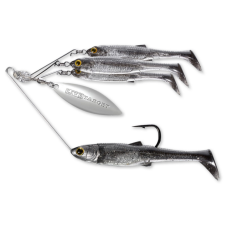 LIVETARGET MINNOW SPINNER RIG SMOKE/SILVER SMALL 11 G horgászkiegészítő