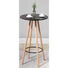 Livia kerek bárasztal fekete-natúr 60 cm 321135 bútor