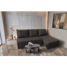 Lívia sarokkanapé elragadó kvarcszürke szövettel 200x135cm-es fekvőfelülettel bútor