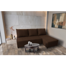  Lívia sarokkanapé elragadó sötét mahagóni szövettel 200x135cm-es fekvőfelülettel bútor