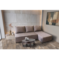  Lívia sarokkanapé elragadó világos barna zsákszövettel 200x135cm-es fekvőfelülettel bútor
