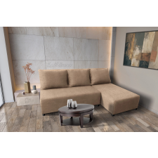  Lívia sarokkanapé elragadó világos fahéj szövettel 200x135cm-es fekvőfelülettel bútor