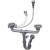 LIVINOX S-730-K2 lefolyógarnitúra szifonnal