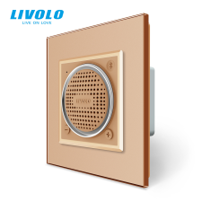 LIVOLO C77BSPG LIVOLO Bluetooth vezeték nélküli hangszóró, arany kristályüveg hordozható hangszóró