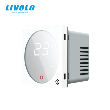 LIVOLO C7TMW LIVOLO érintős hőmérséklet kapcsoló, termosztát, 240V 16A, fehér fűtésszabályozás