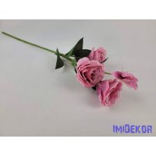  Liziantusz 4 ágú 3fej+1bimbó selyem szálas 59cm - Rózsaszín dekorációs kellék