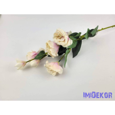 Liziantusz 5 ágú 4fej+2bimbó selyem szálas 79 cm - Krém-Mályva dekoráció