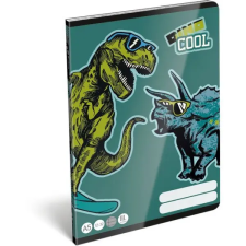 Lizzy Card Dino Cool: vonalas füzet, A5 - 3. osztály füzet