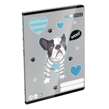 Lizzy Card Füzet LIZZY CARD A/5 40 lapos sima We Love Dogs Woof füzet