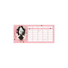 Lizzy Card kétoldalú mini órarend Wild Beauty Love (164056) órarend