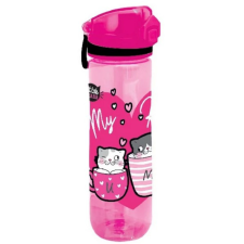 Lizzy Card kulacs, Kittok Heart Kitty/Cicás (600 ml) kulacs, kulacstartó