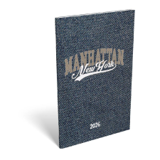 Lizzy Trade Kft. Bizományos Lizzy A6 tűzött zsebnaptár 2026 MANHATTAN NEW YORK határidőnapló