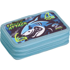 Lizzysuli Tolltartó, 3 emeletes, cipzáras, LIZZYSULI, "Shark Attack" tolltartó