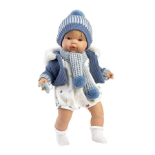 Llorens 38573 Sasha - Élethű baba hangokkal és puha szövettesttel - 38 cm baba