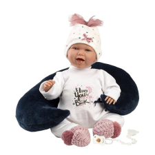 Llorens 74050 New Born - élethű játékbaba hangokkal és puha szövet testtel - 42 cm élethű baba