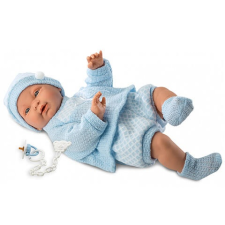 Llorens LLorens - Ázsiai csecsemő baba, kék ruhában, 45 cm barbie baba