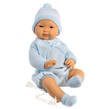 Llorens : Tao 45cm-es újszülött kisfiú baba kék ruhában baba