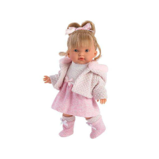 Llorens : Valeria 28cm-es baba rózsaszín ruhában baba