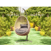Logé Garden ALANISLG függő fotel világos szürke színben - bézs kosárral