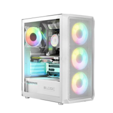 Logic PORTOS ARGB MINIDI USB 3.0 Case White számítógép ház