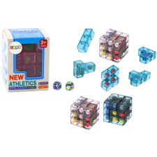 Logikai puzzle kocka játék rózsaszín puzzle, kirakós