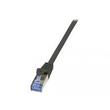 LogiLink 10G S/FTP PIMF PrimeLine patch kábel CAT6A 0,25m fekete (CQ3013S) kábel és adapter