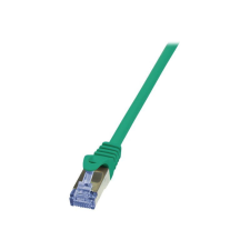 LogiLink 10G S/FTP PIMF PrimeLine patch kábel CAT6A 0,50m zöld (CQ3025S) kábel és adapter