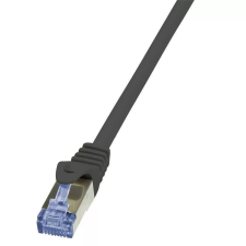 LogiLink 10G S/FTP PIMF PrimeLine patch kábel CAT6A 2m fekete (CQ3053S) kábel és adapter