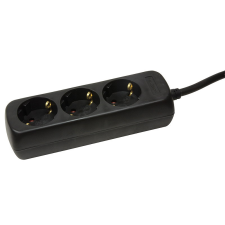 LogiLink Aljzat 3-as, 3x CEE 7/3, 1,5 m, fekete hosszabbító, elosztó