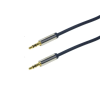 LogiLink Audio 3.5 Stereo M/M straight 1m cable Blue