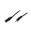 LogiLink CA1054 3.5mm Jack (apa - anya) hosszabbító kábel 3m - Fekete