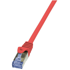 LogiLink Cat6a S/FTP, 10m hálózati kábel Vörös S/FTP (S-STP) kábel és adapter