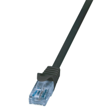 LogiLink CAT6A U/UTP patch kábel 1.5m fekete, CP3043U (CP3043U) kábel és adapter