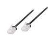 LogiLink Cat.6A Slim High-Flex patch kábel fekete 0,50 m