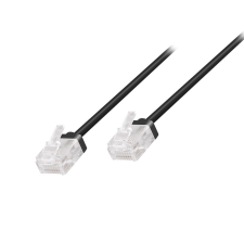 LogiLink Cat.6A Slim High-Flex patch kábel fekete 20 m kábel és adapter