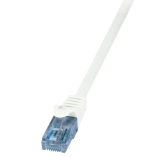 LogiLink Cat.6A U/UTP patch kábel Econline, 0.5m, fehér (CP3021U) (CP3021U) kábel és adapter