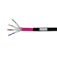 LogiLink Cat.7 kültéri hálózati kábel (közvetlen temetési kábel), LSZH-PE, 100 m kábel és adapter