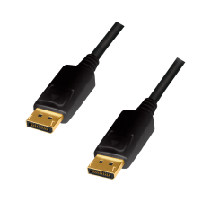 LogiLink CD0100 DisplayPort 1.2 - DisplayPort 1.2 Kábel 1m - Fekete kábel és adapter