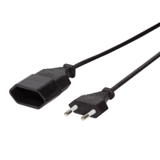 LogiLink CP124 Hálózati tápkábel 3m - Fekete kábel és adapter