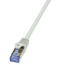 LogiLink CQ3102S S/FTP CAT6a Patch kábel 15m szürke kábel és adapter
