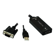 LogiLink CV0060 LOGILINK - VGA with Audio to HDMI Converter audió/videó kellék, kábel és adapter
