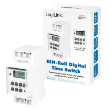 LogiLink Digitális időkapcsoló DIN-sínekhez egyéb hálózati eszköz